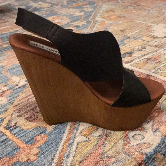 Black Steve Madden Wedges